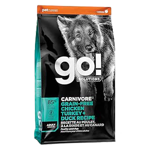 Go! Solutions Carnivore Grain-Free Chicken Turkey + Duck Adult Dog Food